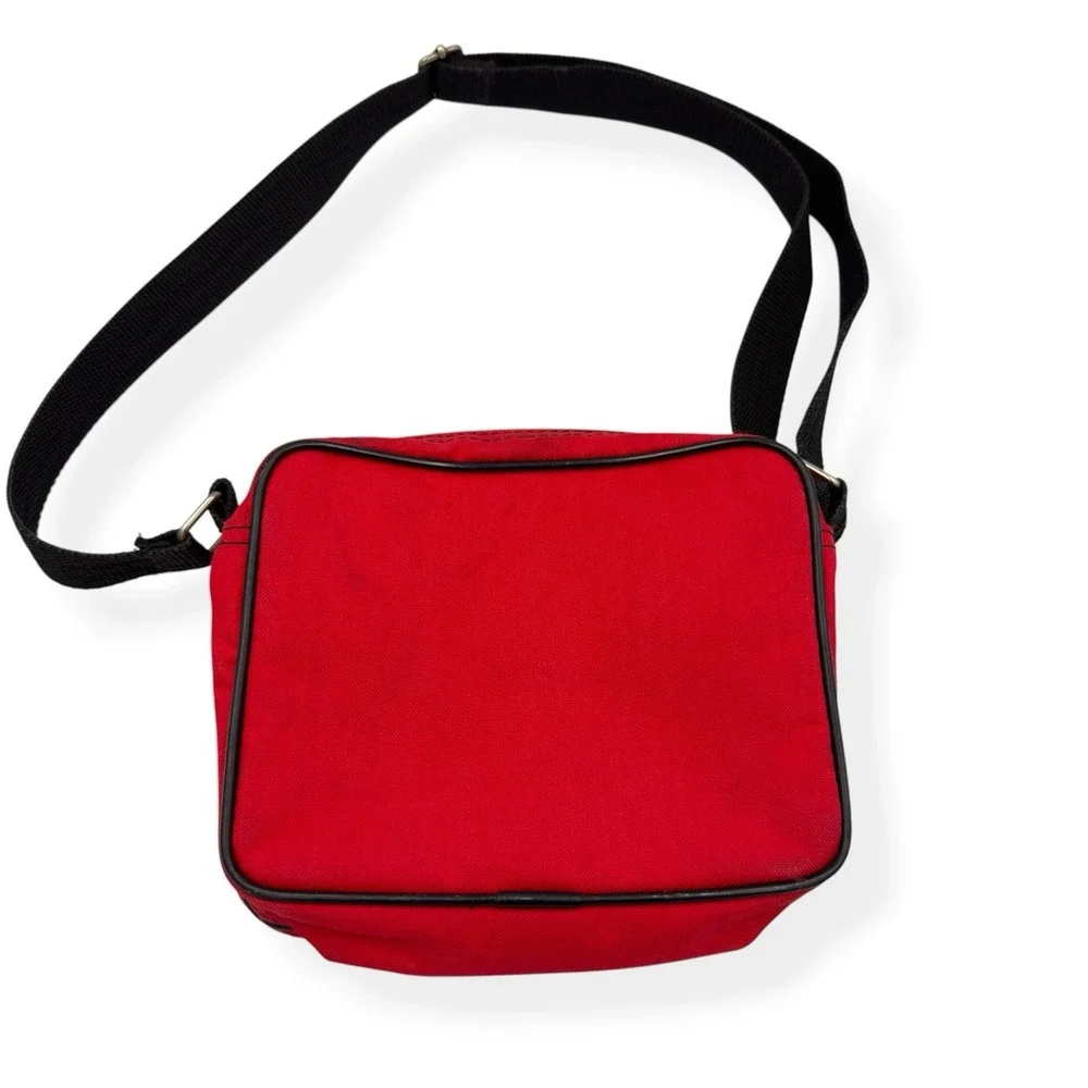 Lebo Voyager Vintage 90s Padded Mini Camera Bag Crossbody Bag Case Red